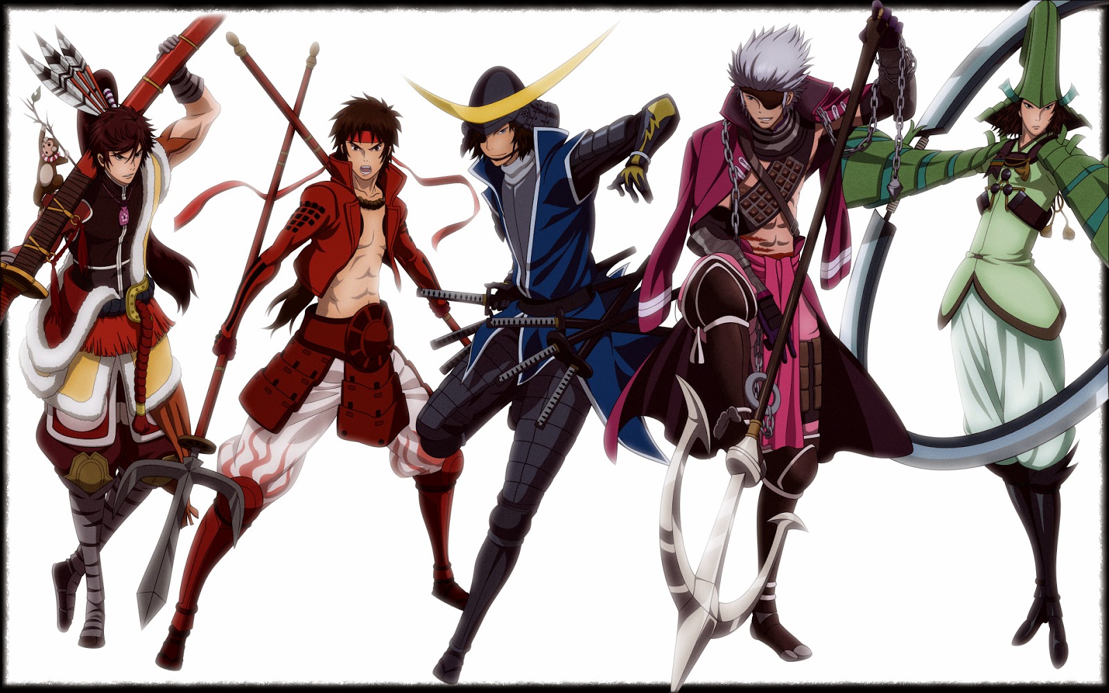 Sengoku Basara, an action anime set in the Sengoku period that somehow  manages to get away without explaining how its main characters are all  superhuman : r/anime